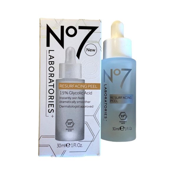 No7 Laboratories Resurfacing Peel sz 1 Fl Oz New 15% Glycolic Acid - Picture 2 of 6
